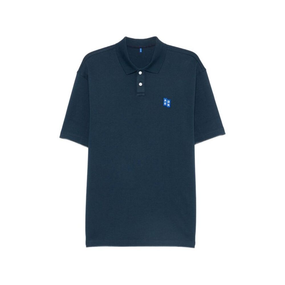 Ader Error Blue Polo Shirts Men